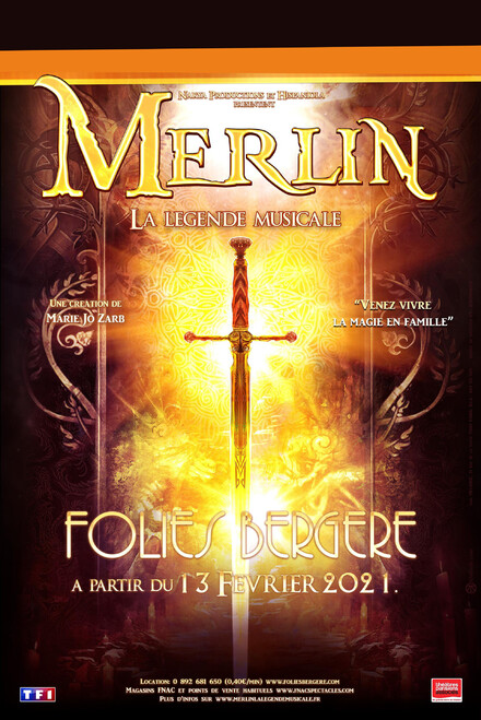Merlin, la légende musicale au Théâtre des Folies Bergère