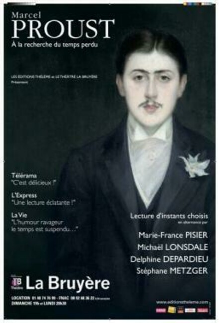Marcel Proust A la recherche du temps perdu au Théâtre Actuel La Bruyère