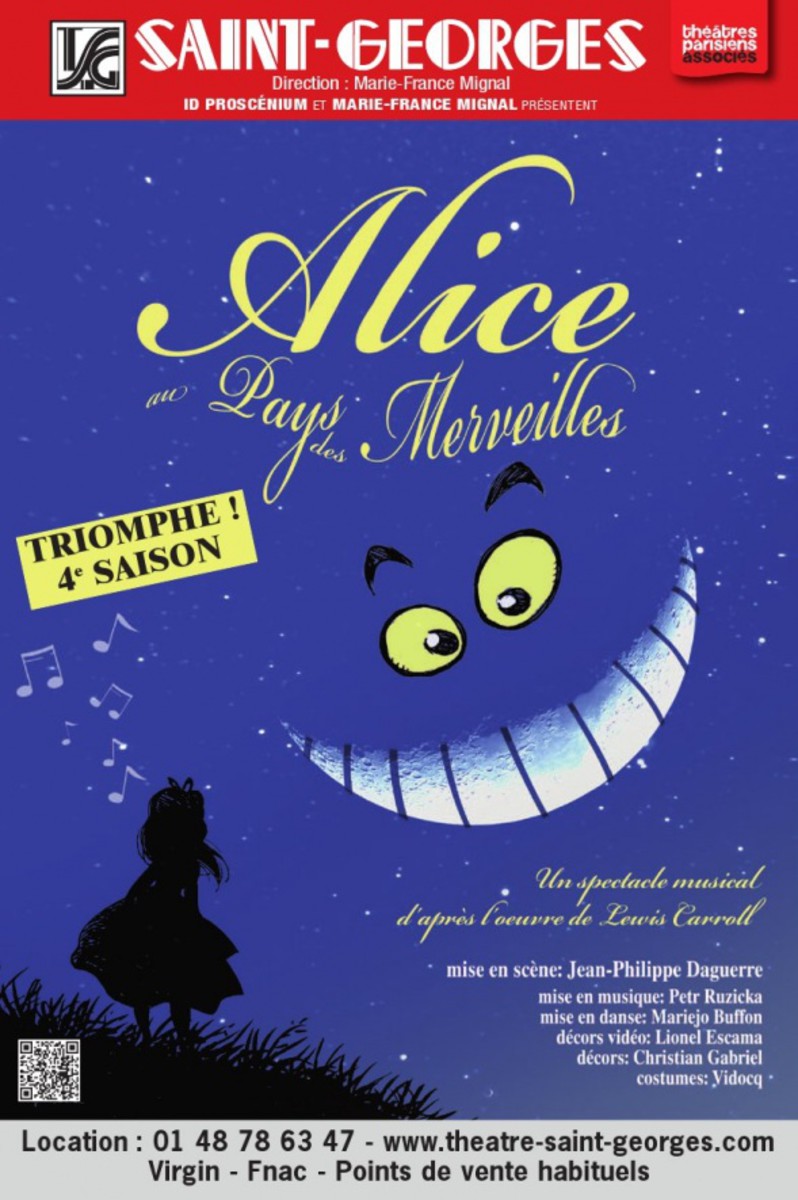 Alice au pays des merveilles au Théâtre Saint-Georges - Paris - Archive - Spectacle Alice Au Pays Des Merveilles Paris