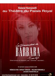 Les Dimanches de Barbara, 15 ans déjà, Théâtre du Palais Royal