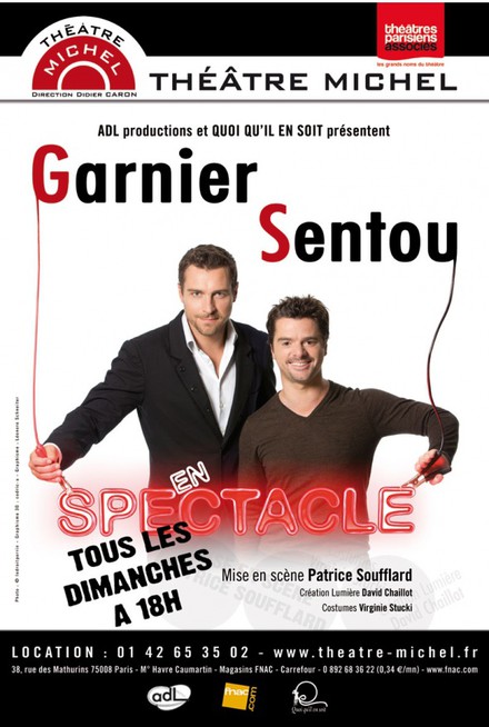 Garnier et Sentou en spectacle au Théâtre Michel