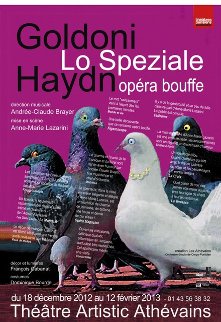 Lo Speziale au Théâtre Artistic Théâtre