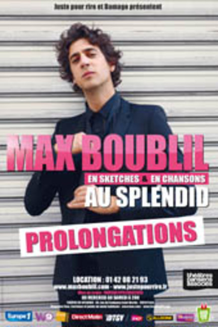 Max Boublil, en sketchs et en chansons au Théâtre du Splendid