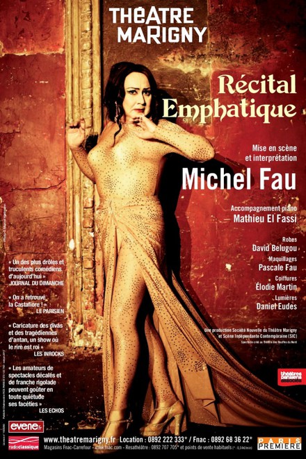 Récital emphatique au Théâtre Marigny Studio