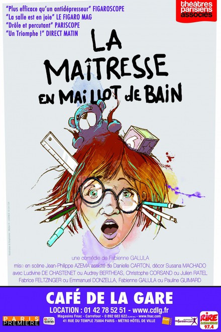 La Maîtresse en maillot de bain au Théâtre Café de la Gare