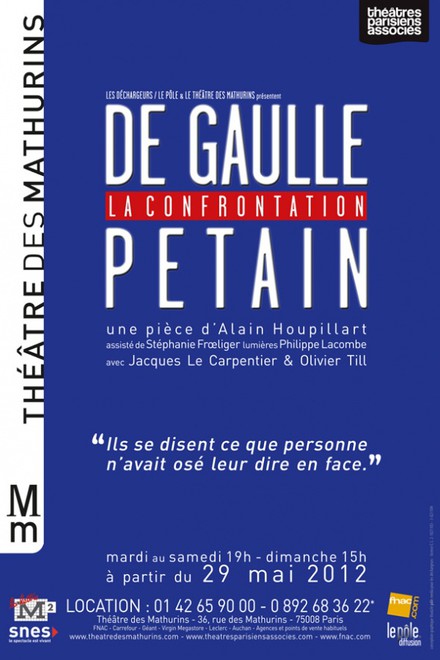 De Gaulle / Pétain, la confrontation au Théâtre des Mathurins (Studio)