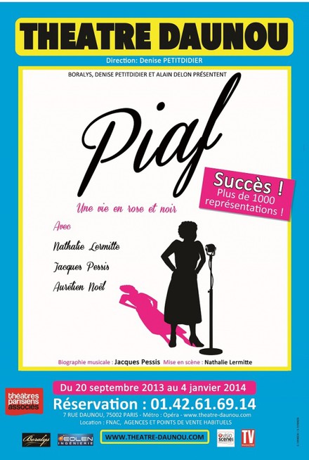 Piaf, une vie en rose et noir au Théâtre Daunou