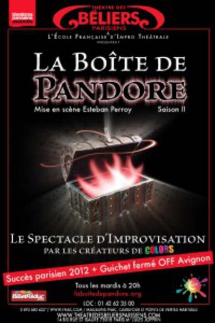 La Boite de Pandore au Théâtre des Béliers Parisiens