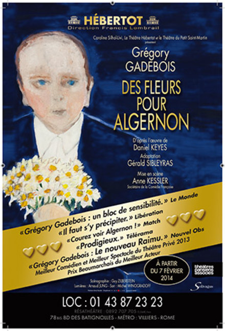 Des fleurs pour Algernon au Théâtre Hébertot