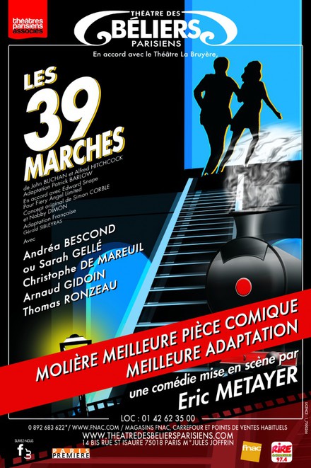 Les 39 Marches au Théâtre des Béliers Parisiens