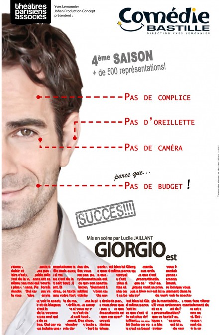 Giorgio est Mental Expert au Théâtre Comédie Bastille