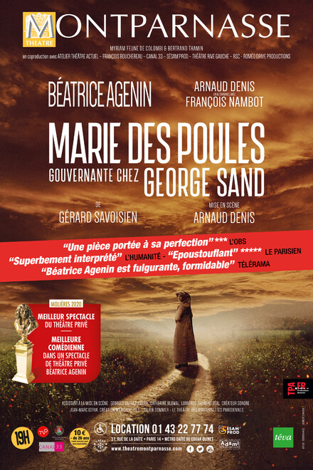 Marie des Poules, gouvernante chez George Sand au Théâtre Montparnasse