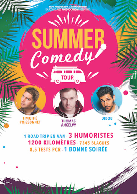 SUMMER COMEDY | Poissonnet - Angelvy - Didou au Théâtre à l'Ouest Rouen