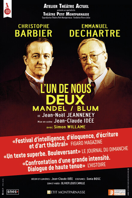 L'un de nous deux - MANDEL/BLUM au Théâtre du Chien qui fume