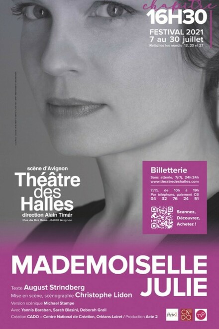 Mademoiselle Julie au Théâtre des Halles