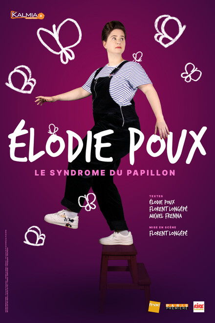 Elodie Poux - Le syndrome du papillon au Théâtre 100 noms