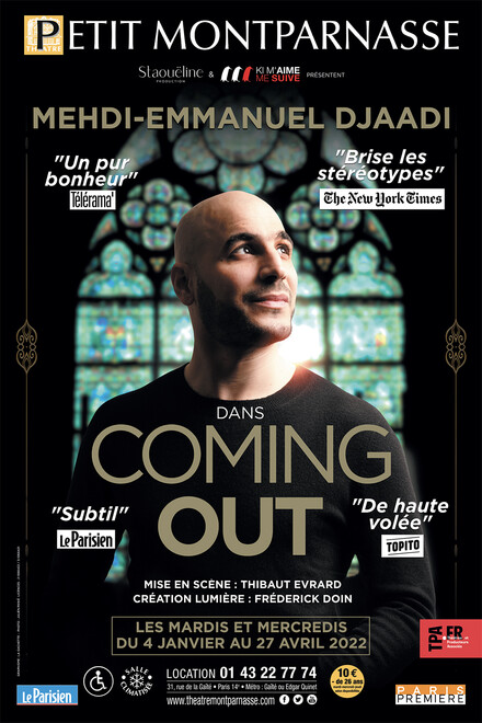 COMING OUT au Théâtre du Petit Montparnasse