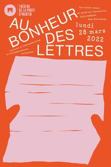Au bonheur des lettres, Théâtre de la Porte Saint-Martin