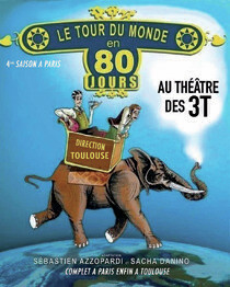 Le Tour du monde en 80 jours, théâtre Les 3T Café-Théâtre