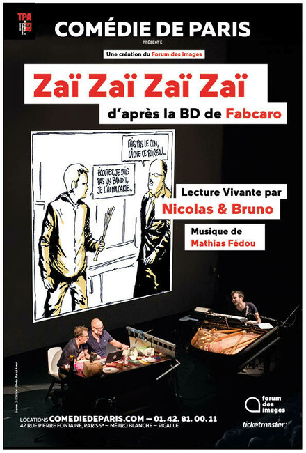 Zaï Zaï Zaï Zaï d'après la BD de Fabcaro au Théâtre Comédie de Paris