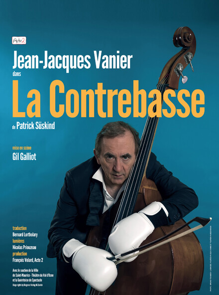Jean-Jacques Vanier dans La Contrebasse au Théâtre Comédie Odéon