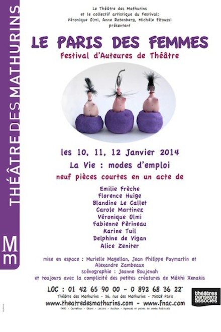 Le Paris des femmes 4ème édition - LA VIE MODE D'EMPLOIS au Théâtre des Mathurins (Grande salle)