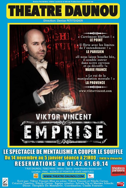 Emprise - Victor Vincent au Théâtre Daunou
