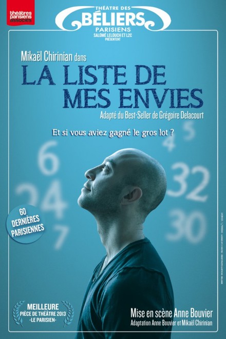La Liste de mes envies au Théâtre des Béliers Parisiens