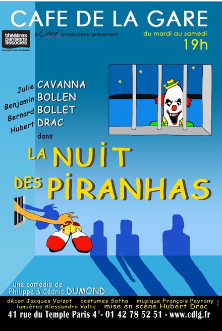 La nuit des piranhas au Théâtre Café de la Gare