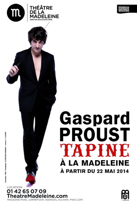 Gaspard Proust tapine au Théâtre de la Madeleine