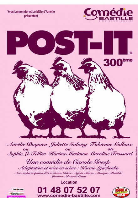 Post it au Théâtre Comédie Bastille
