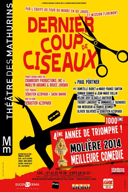 Dernier coup de ciseaux au Théâtre des Mathurins (Grande salle)