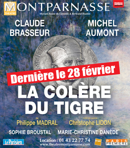 La Colère du Tigre au Théâtre Montparnasse