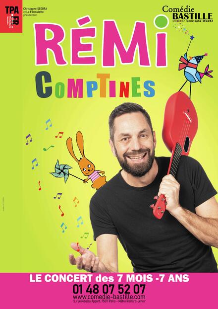 Rémi - Le concert des comptines au Théâtre Comédie Bastille