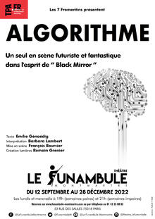 Algorithme, Théâtre du Funambule