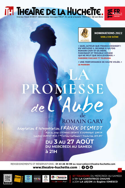 La Promesse de l'aube au Théâtre de La Huchette