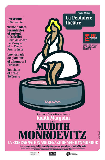 Mudith Monroevitz, la réincarnation ashkénaze de Marilyn Monroe au Théâtre de La Pépinière