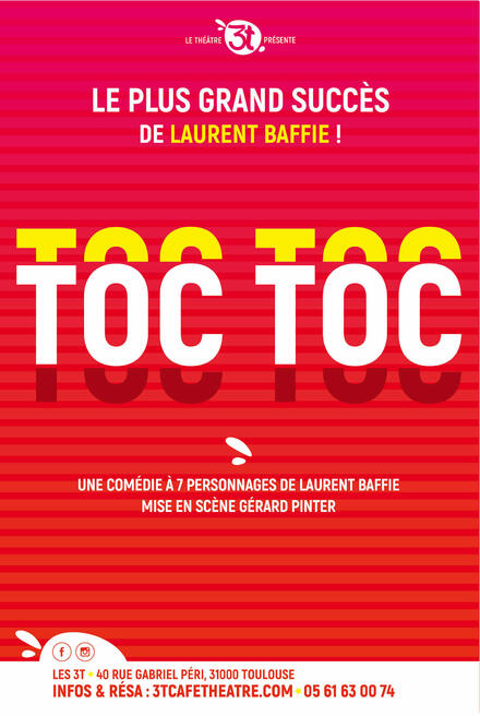 Toc Toc au Théâtre Les 3T Café-Théâtre