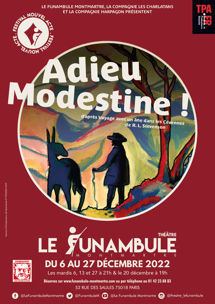 Adieu, Modestine ! au Théâtre du Funambule
