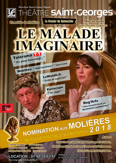 Le malade imaginaire au Théâtre Saint-Georges
