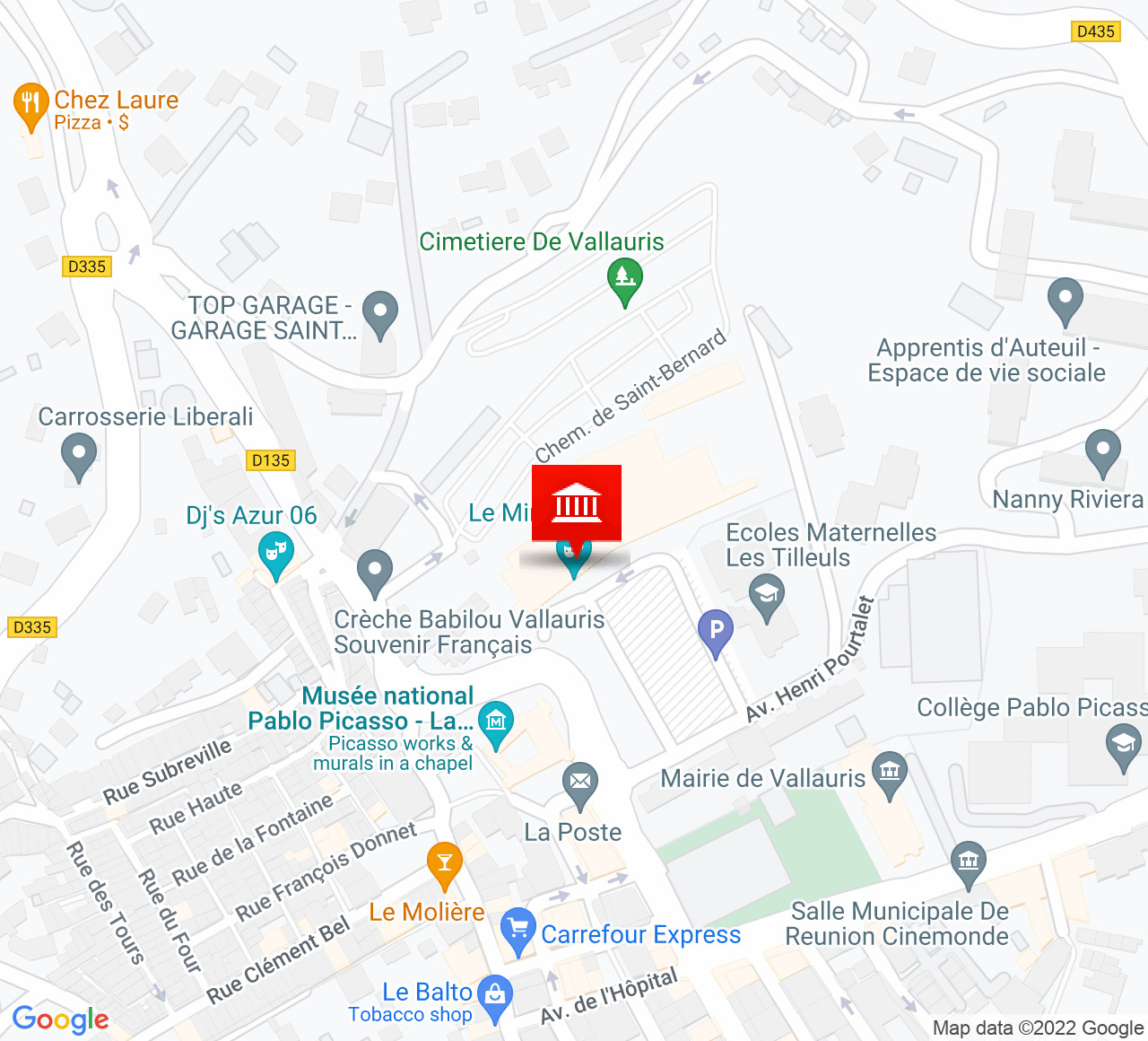 Plan d’accès Le Minotaure