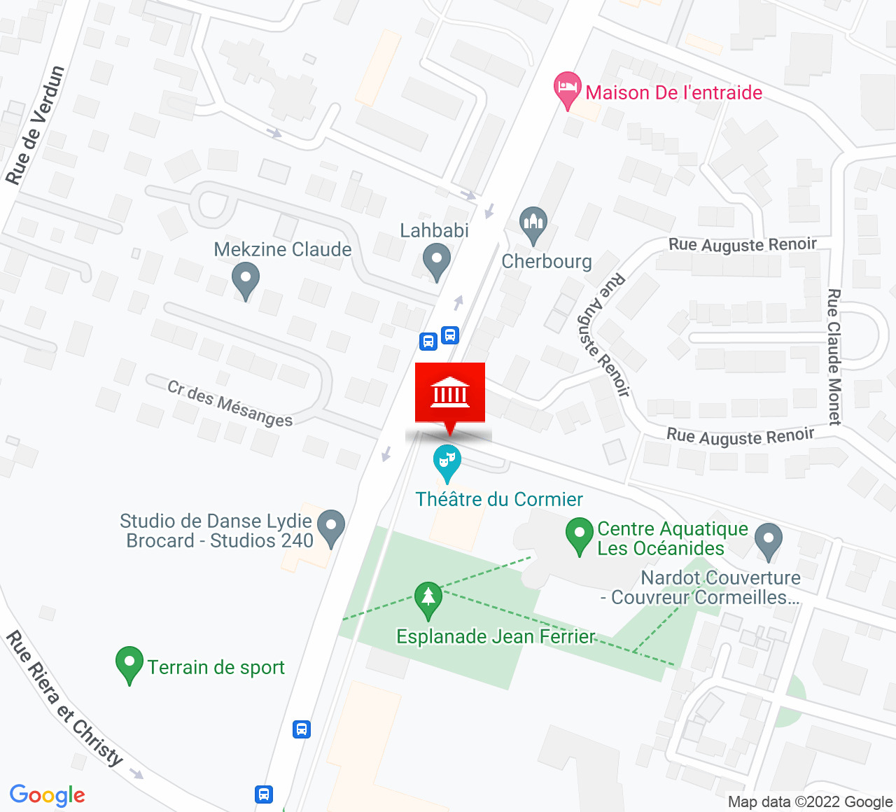 Plan d’accès Théâtre du Cormier
