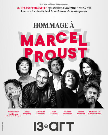Hommage à Marcel Proust au Théâtre le 13ème Art