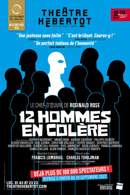 12 hommes en colère au Théâtre Hébertot