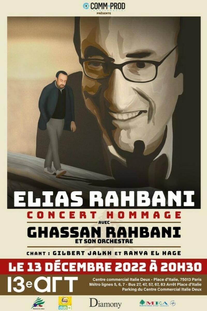 Hommage à Elias Rahbani au Théâtre le 13ème Art