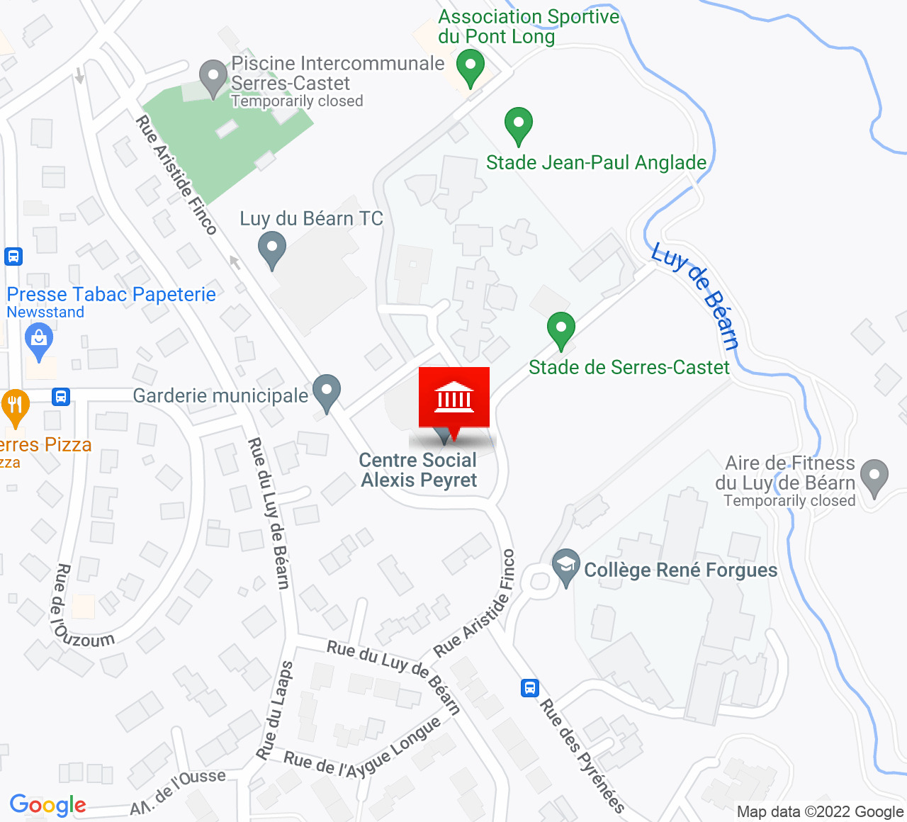 Plan d’accès Théâtre Alexis Peyret