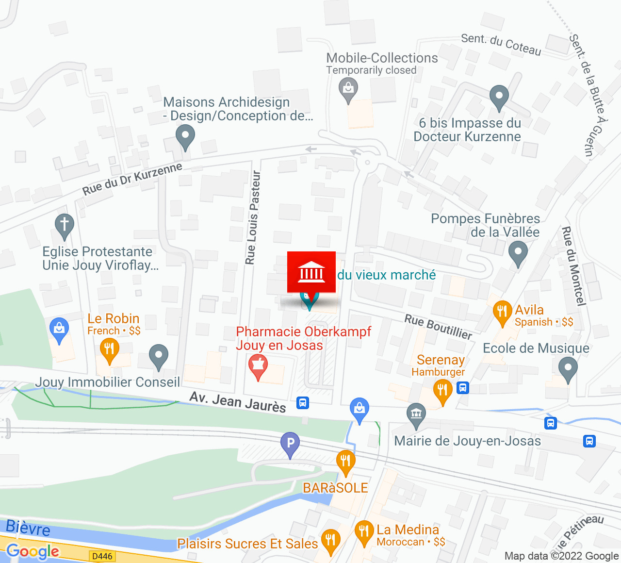 Plan d’accès Théâtre du Vieux Marche