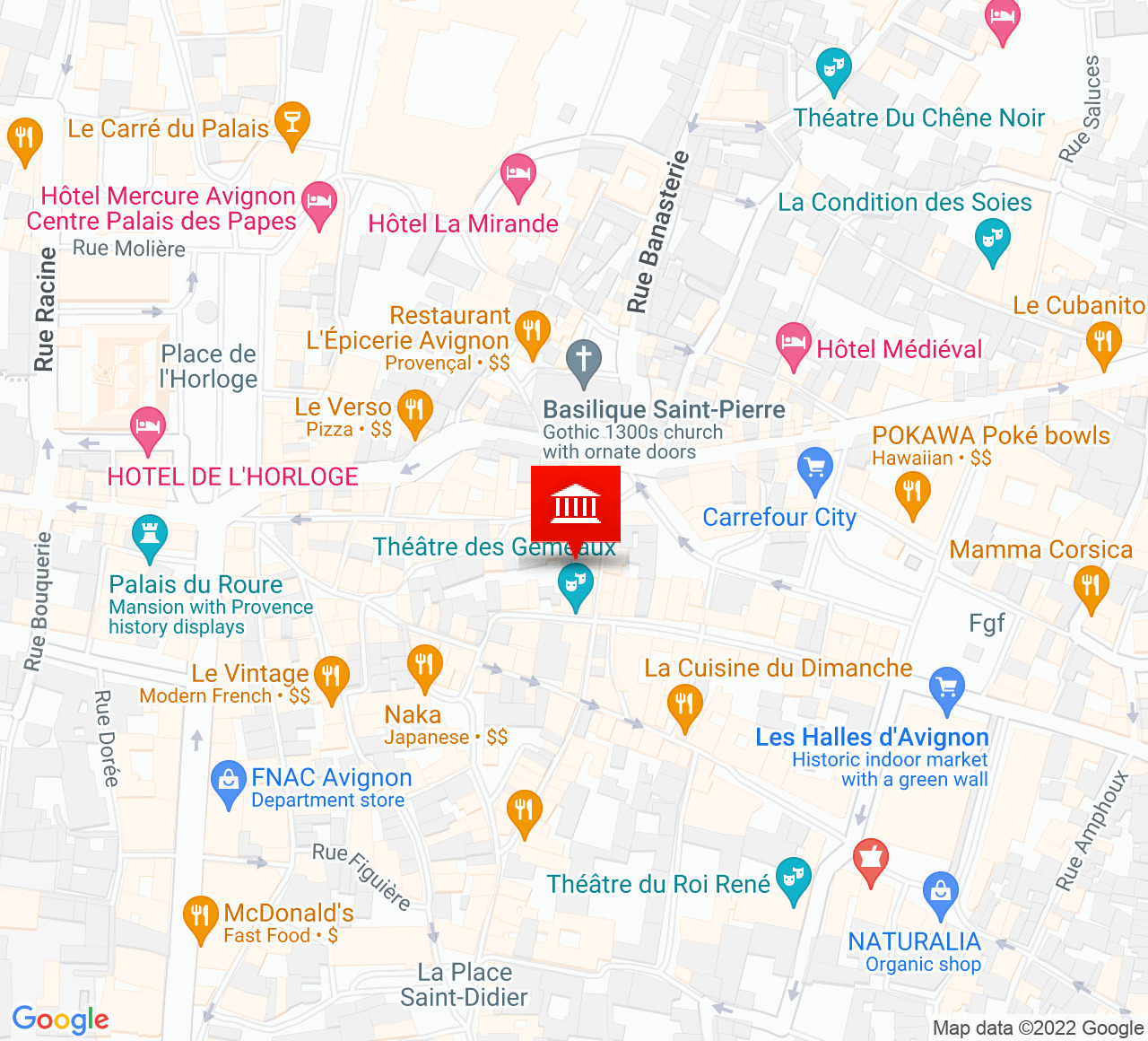Plan d’accès Théâtre des Gemeaux
