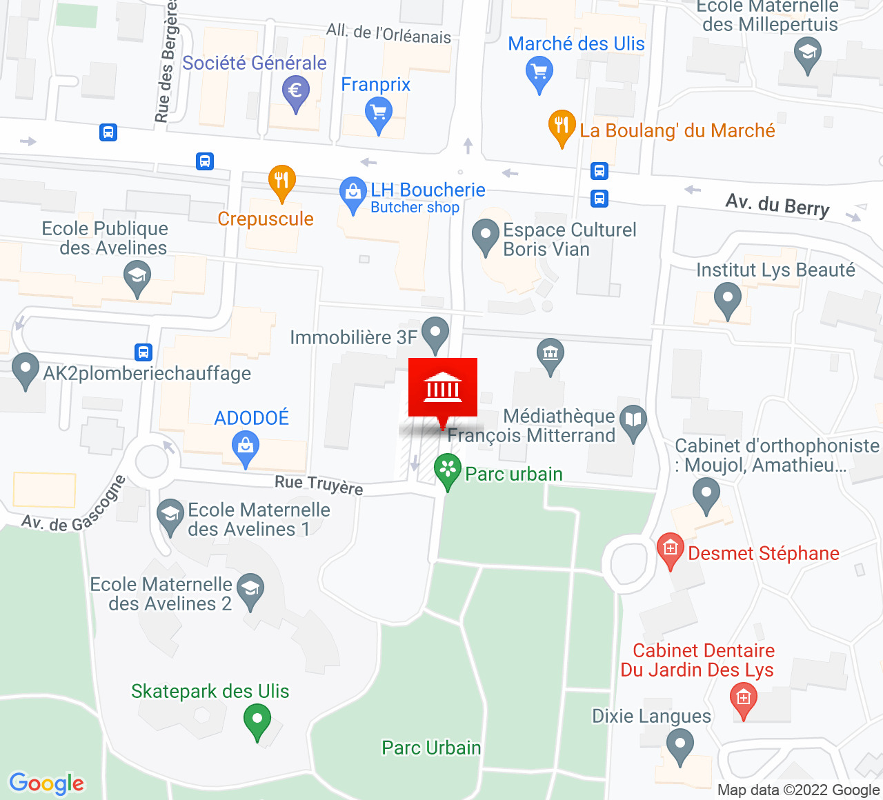 Plan d’accès Espace Culturel Boris Vian