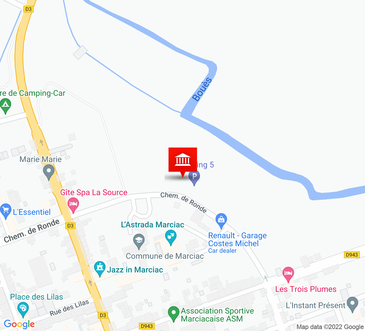Plan d’accès L'Astrada